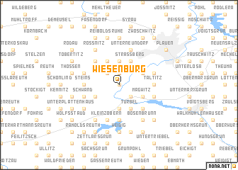 map of Wiesenburg