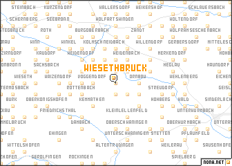 map of Wiesethbruck