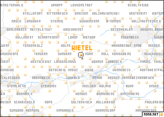 map of Wietel