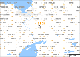 map of Wietow