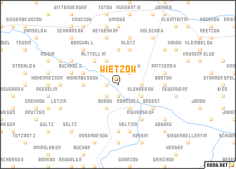 map of Wietzow