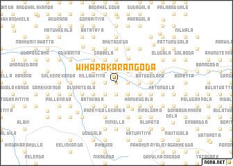 map of Wiharakarangoda