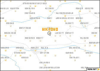 map of Wikrowo