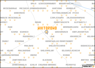 map of Wiktorowo