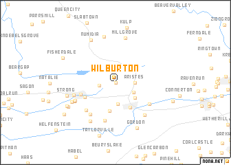 map of Wilburton