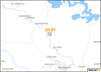 map of Wilby