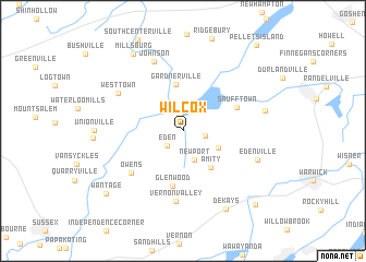 map of Wilcox