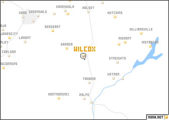 map of Wilcox