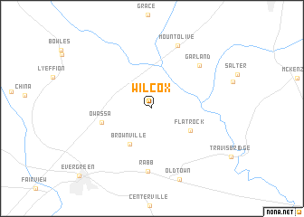 map of Wilcox