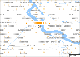 map of Wilczkowice Górne