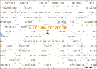 map of Wilczkowice Średnie