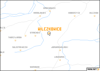 map of Wilczkowice