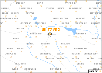 map of Wilczyna