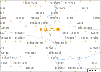 map of Wilczyska