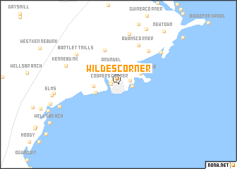 map of Wildes Corner