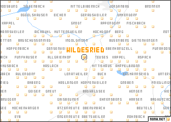 map of Wildes Ried