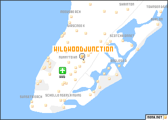 map of Wildwood Junction