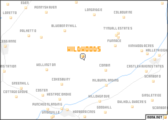 map of Wildwoods