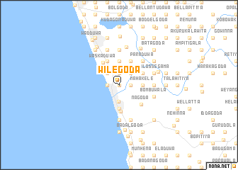 map of Wilegoda