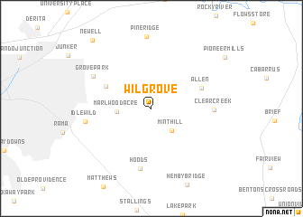 map of Wilgrove