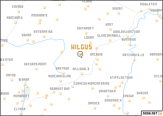 map of Wilgus