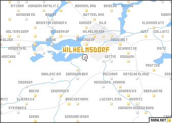 map of Wilhelmsdorf