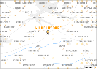 map of Wilhelmsdorf