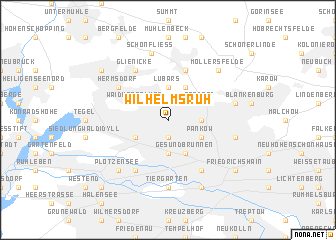 map of Wilhelmsruh