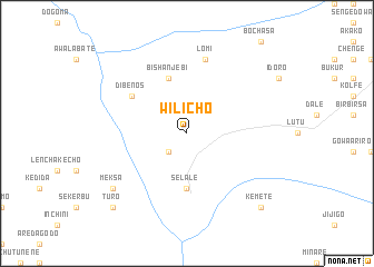 map of Wilīchʼo