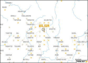 map of Wilium