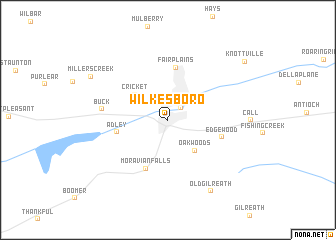map of Wilkesboro