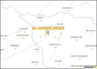 map of Wilkinson Corner