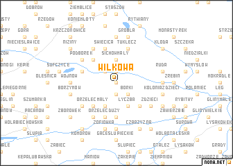 map of Wilkowa