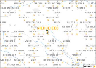 map of Wilkucice B