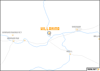 map of Willamina
