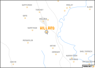 map of Willard