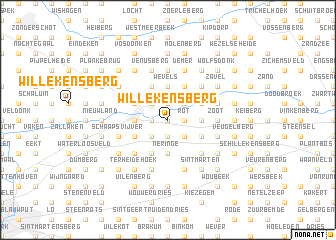 map of Willekensberg