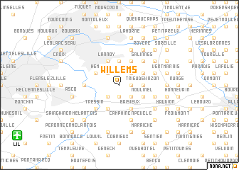 map of Willems