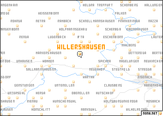 map of Willershausen