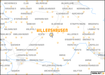 map of Willershausen