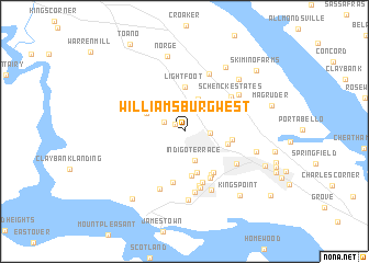 map of Williamsburg West