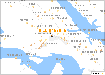 map of Williamsburg