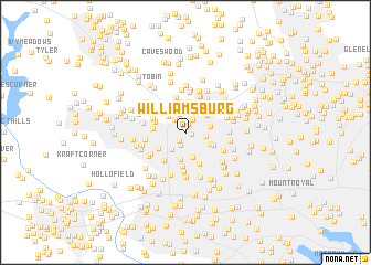 map of Williamsburg