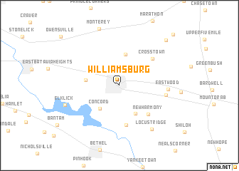 map of Williamsburg