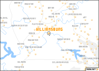 map of Williamsburg