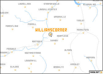 map of Williams Corner