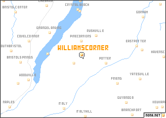 map of Williams Corner