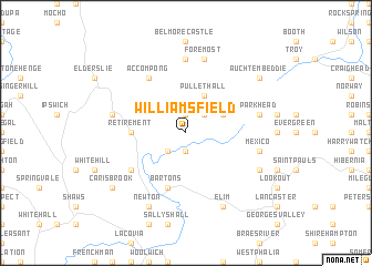 map of Williamsfield