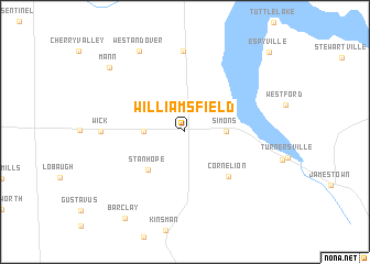 map of Williamsfield