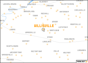 map of Willisville